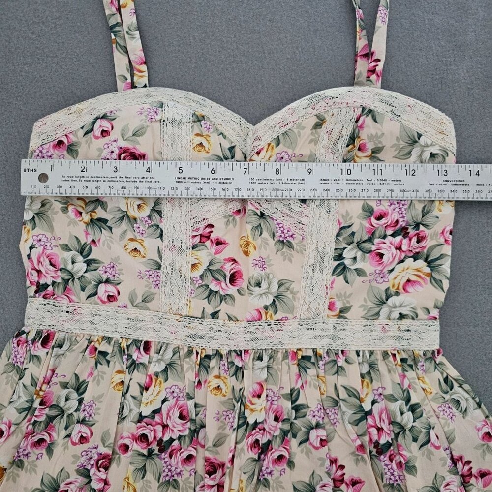 REVOLVE Minuet White Floral Mini Dress with Pink and Green Accents - Picture 11 of 15